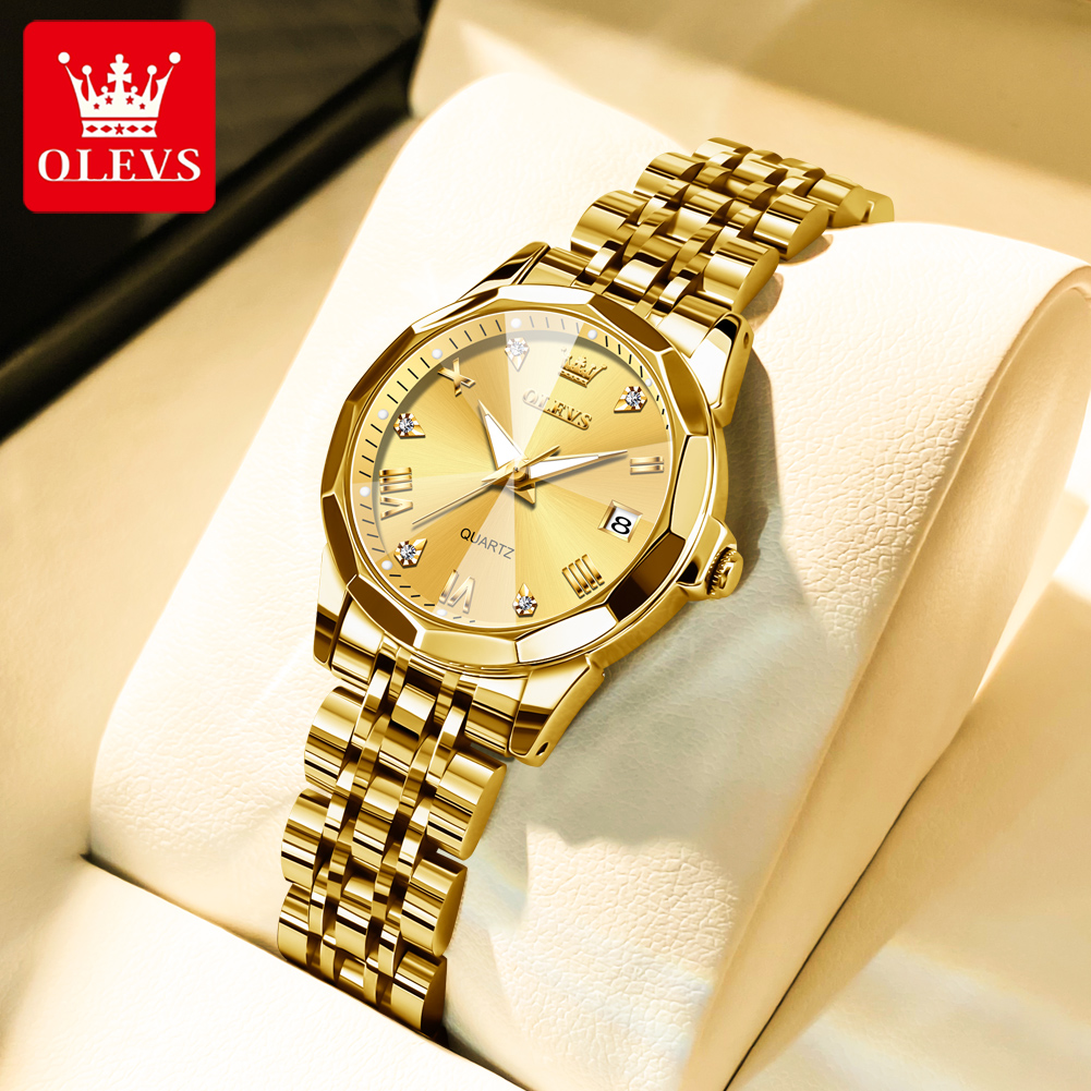 OLEVS Fashion Golden Watch for - Jewelry Watches Gold recensie en prijs