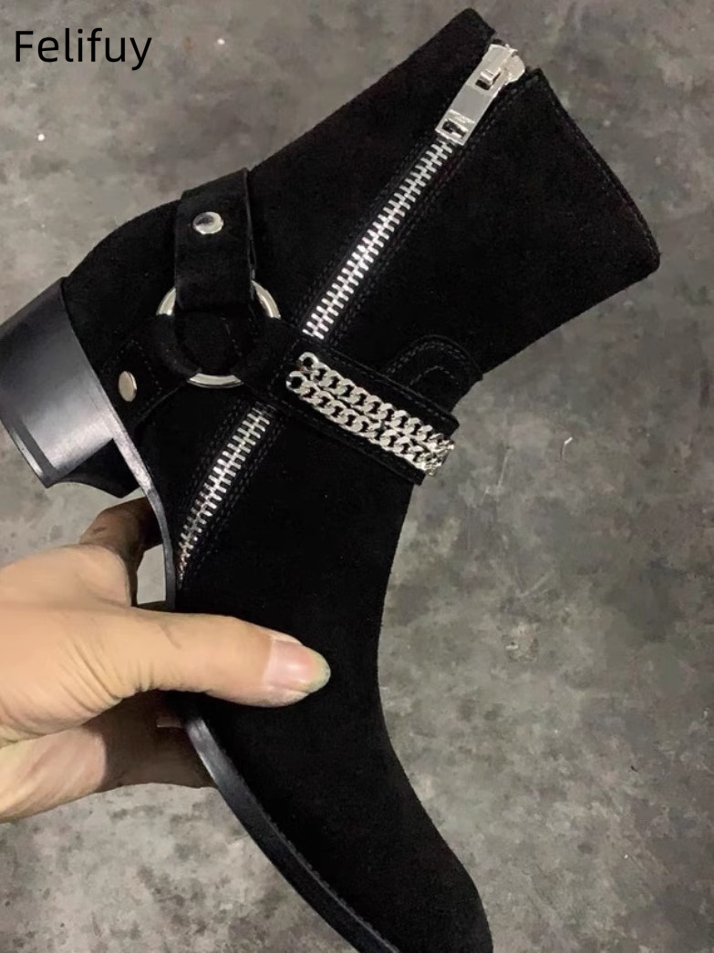 Black Chains Men Chelsea Boots - Anklet Foot Chain recensie en prijs
