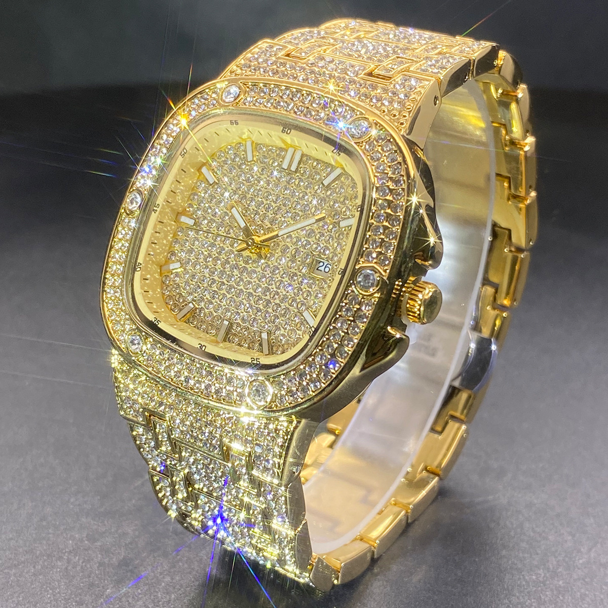 Square Wrist Watch for Men Wom - Jewelry Watches Gold recensie en prijs