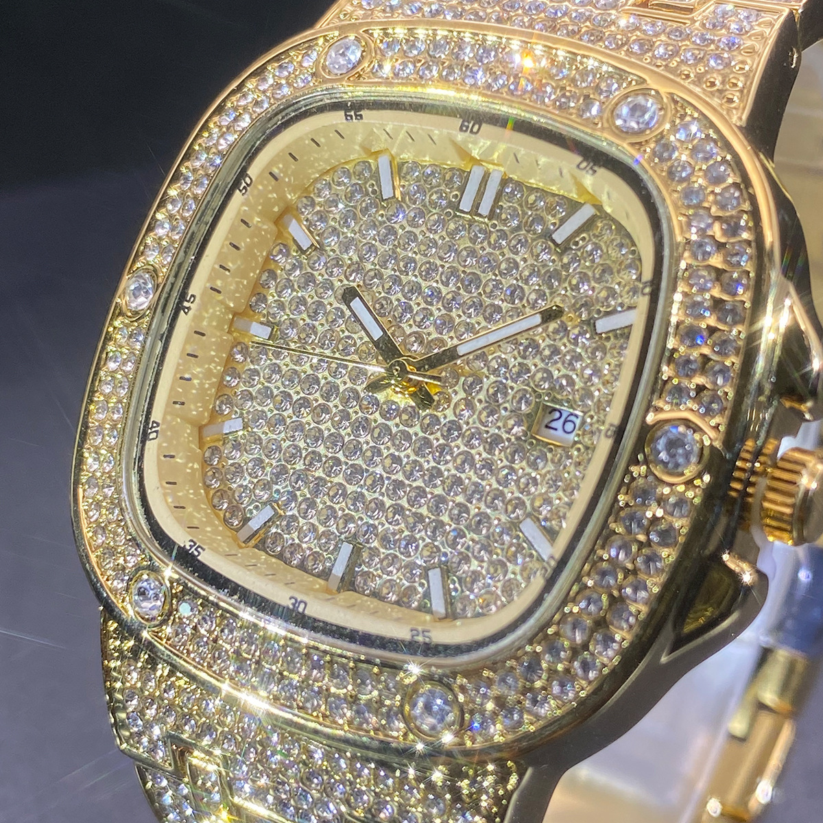 Square Wrist Watch for Men Wom - Jewelry Watches Gold recensie en prijs
