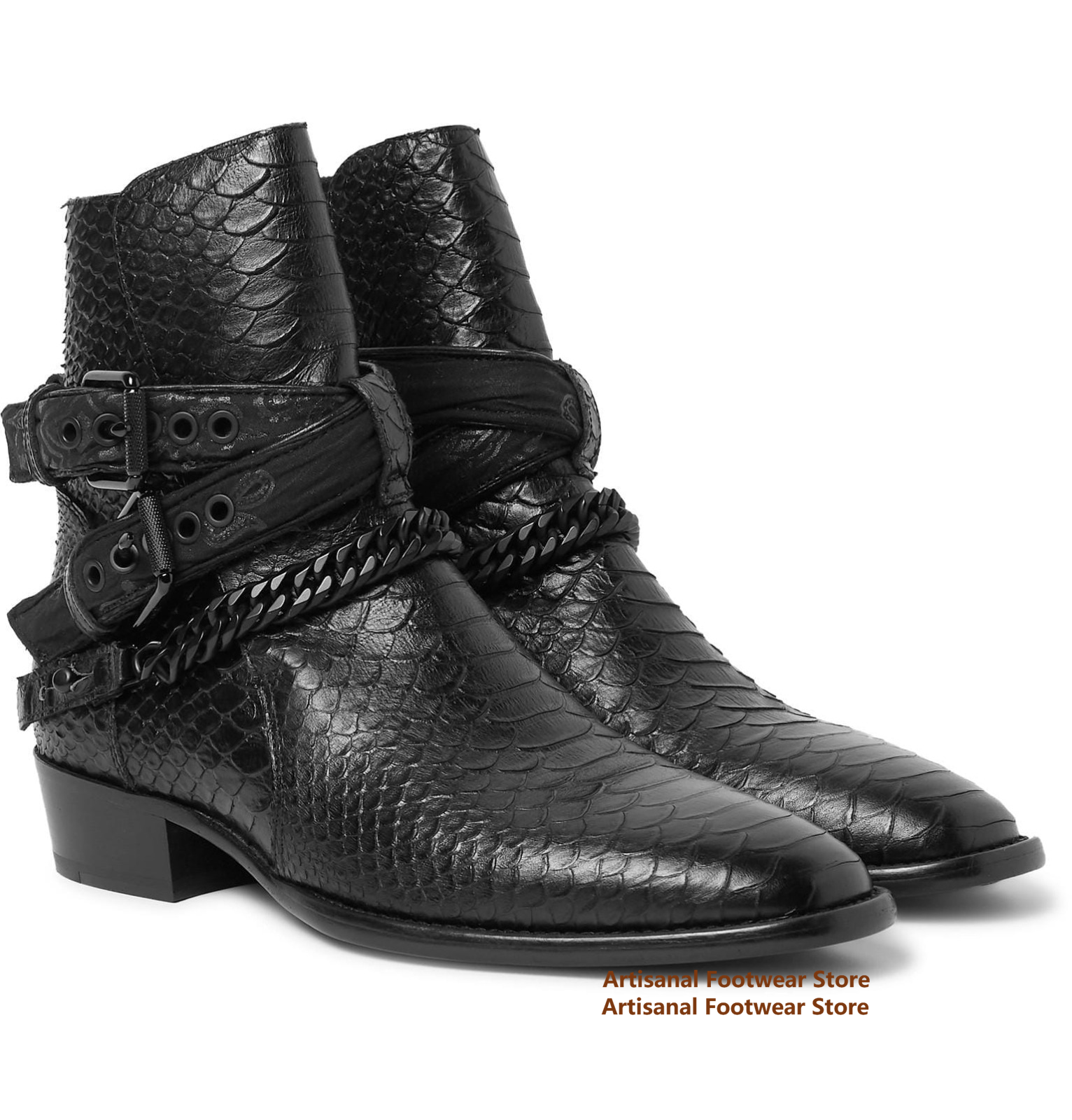 Snake Pattern Chelsea Boots Me - Anklet Foot Chain recensie en prijs