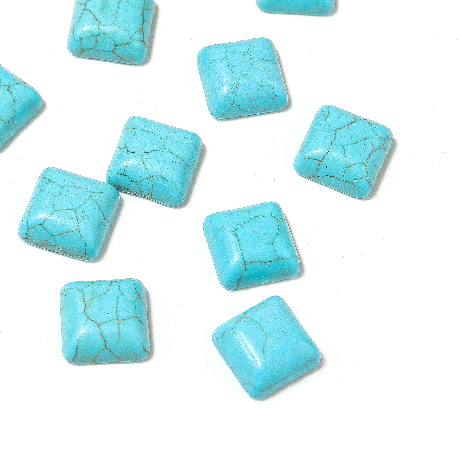10pcs/lot 6-25mm Square Flat B - Turquoise Stone Ring recensie en prijs
