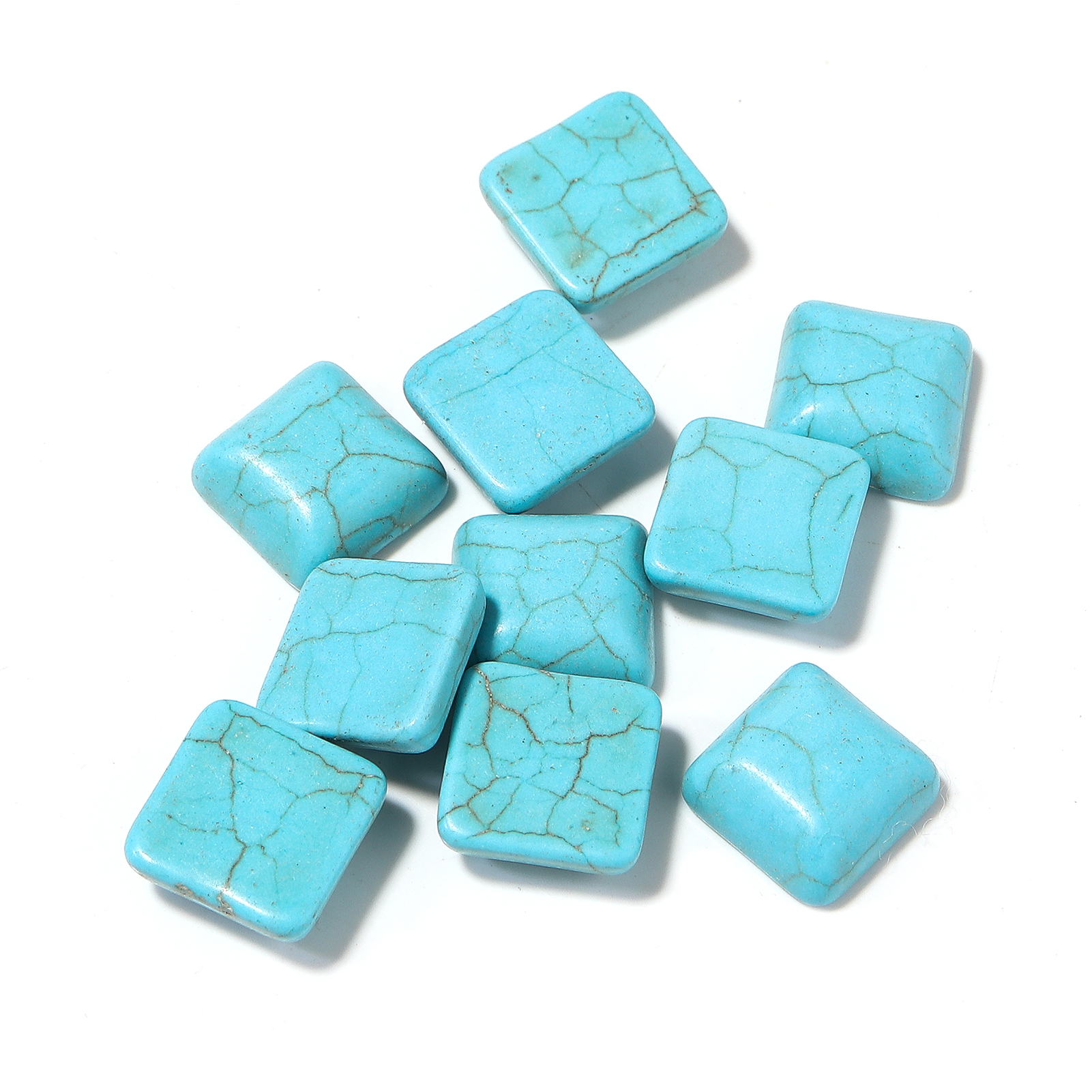 10pcs/lot 6-25mm Square Flat B - Turquoise Stone Ring recensie en prijs