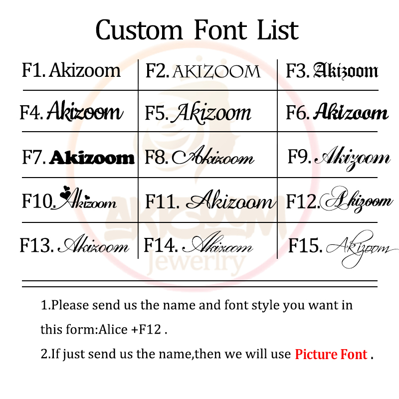 Akizoom Custom Name 18cm Ankle - Anklet Foot Chain recensie en prijs